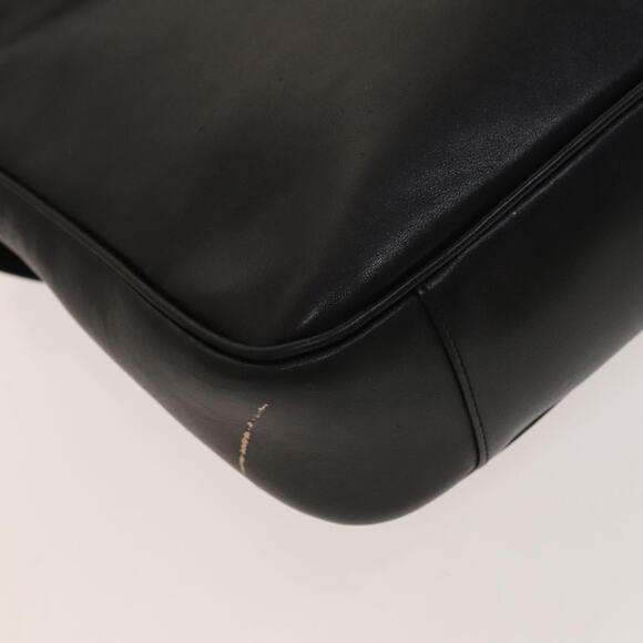 GUCCI Bamboo Hand Bag Leather Black Gold 001 001 - Picture 16 of 16